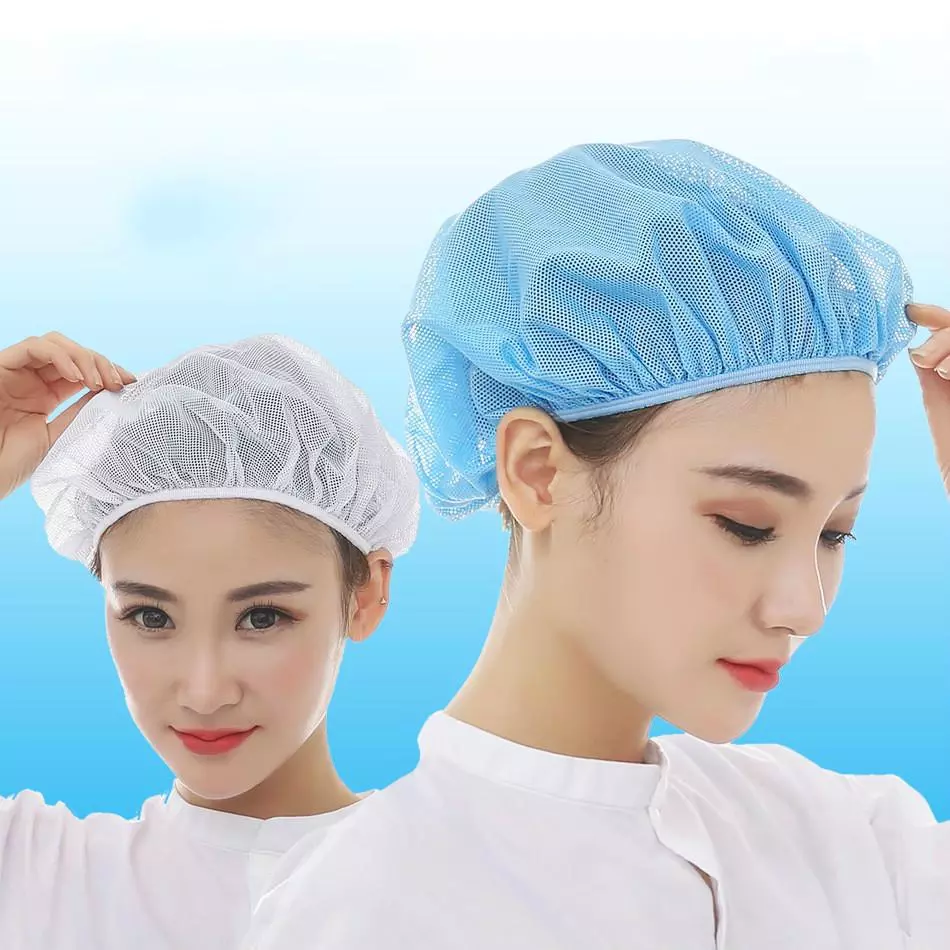 Mesh Chef Hat Reusable Kitchen Restaurant el Bakery Hat Catering Cooking Cap Workshop Cap